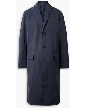 Dries Van Noten Shell Car Coat - Blue