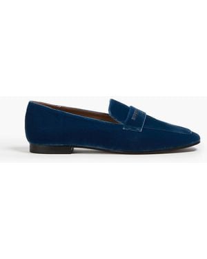 Emporio Armani Velvet Loafers - Blue