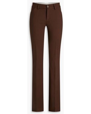 Petar Petrov Stretch-Wool Bootcut Trousers - Brown