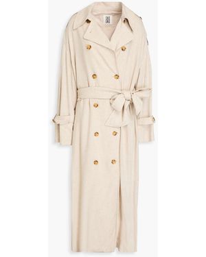 By Malene Birger Alanise Slub Woven Trench Coat - Natural