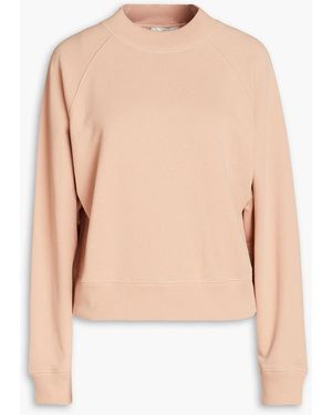 Vince French Cotton-terry Sweatshirt - Pink