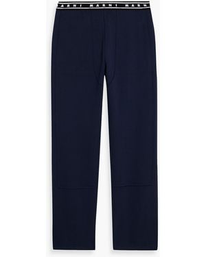 Marni French Cotton Terry Sweatpants - Blue
