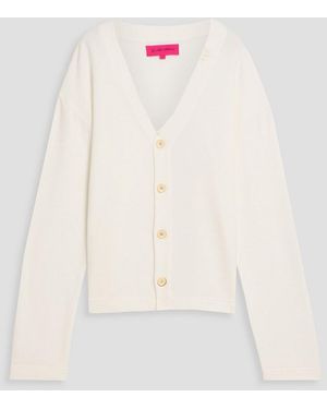 The Elder Statesman Daily Cotton And Cashmere-Blend Jersey Cardigan - White