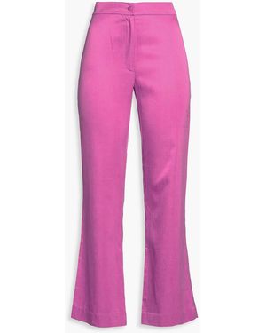 Casa Raki Cupro Bootcut Trousers - Pink