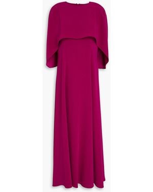 Roland Mouret Layered Crepe Midi Dress - Purple