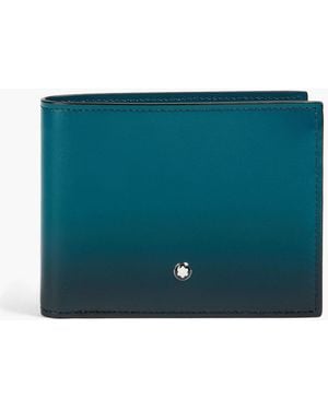 Montblanc Glossed-Leather Wallet - Blue