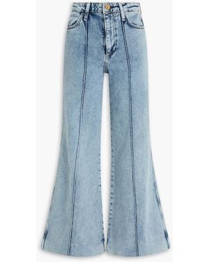 Rag & Bone Skylar Acid-wash High-rise Flared Jeans - Blue