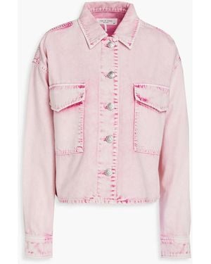 Rag & Bone Jaiden Acid-wash Denim Jacket - Pink