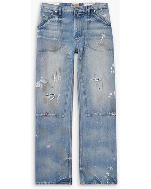 GALLERY DEPT. Branko Carpenter Straight-Leg Distressed Jeans - Blue