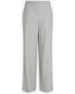 Theory Wool-flannel Wide-leg Trousers - Grey