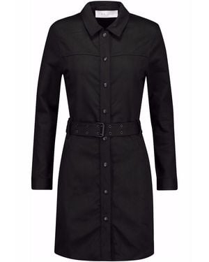 IRO Ashley Belted Denim Mini Dress - Black