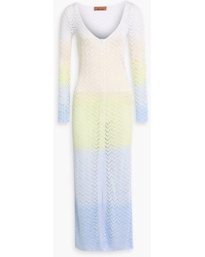 Missoni Crochet-Knit Cardigan - White