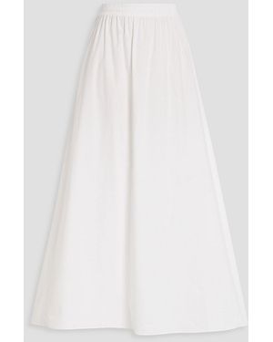 Matteau Cotton-Poplin Midi Skirt - White