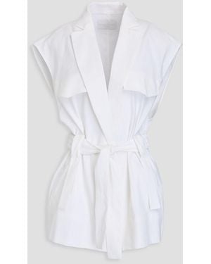 Fabiana Filippi Linen-blend Vest - White