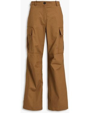 Sandro Cotton-twill Cargo Trousers - Brown