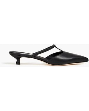 Elleme Leather Mules - Black