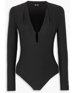 Alix Gunnar Stretch-jersey Thong Bodysuit - Black