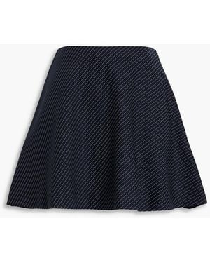 Rag & Bone Irina Striped Ponte Mini Skirt - Blue