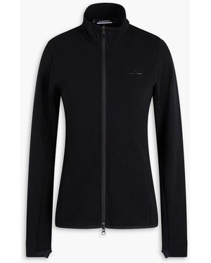J.Lindeberg Emeliz Merino Wool-blend Zip-up Base Layer - Black