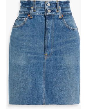 RE/DONE with LEVI'S Denim Mini Skirt - Blue