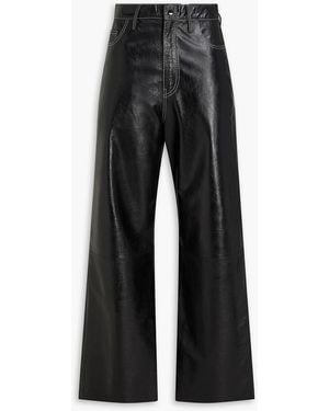 Day Birger et Mikkelsen Elijah Leather Straight-Leg Trousers - Black