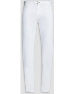Canali Slim-Fit Denim Jeans - White