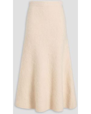 By Malene Birger Wool-Blend Midi Skirt - Natural