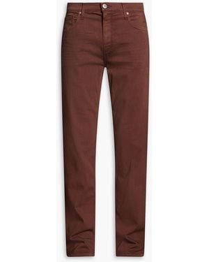 PAIGE Federal Slim-fit Denim Jeans - Red