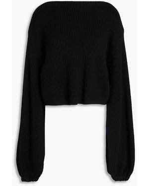Zimmermann Ribbed Wool Jumper - Black