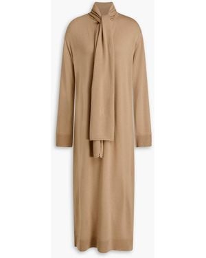 By Malene Birger Midikleid "merrieta" aus merinowolle - Natur