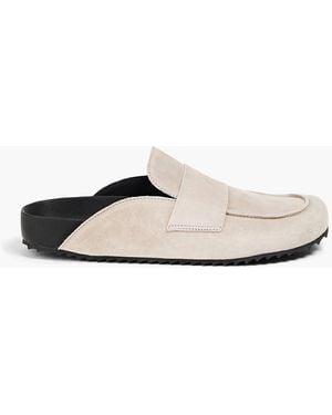 James Perse Slippers aus veloursleder - Weiß