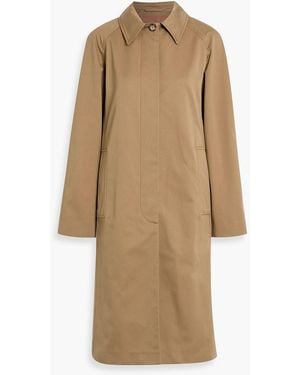 Victoria Beckham Cotton-Blend Twill Trench Coat - Natural