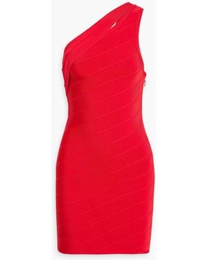 strapless open back dress A&A Luxe Halter Lace Red Rose Bodycon Mini Bandage Dress – ARIELLA & AYANA main image 0