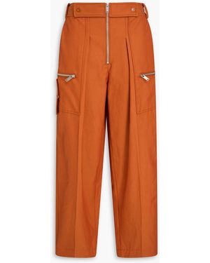 3.1 Phillip Lim Cotton-blend Cargo Trousers - Orange