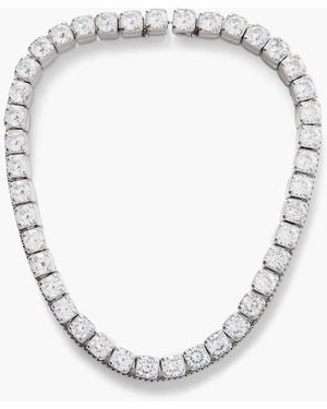 Jil Sander Tone Crystal Necklace - White