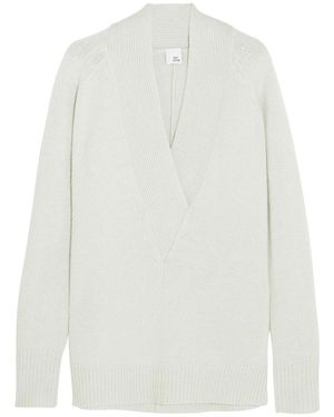 Iris & Ink Oversized Cashmere Sweater - White