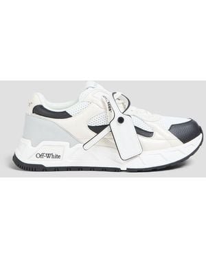Off-White c/o Virgil Abloh Sneakers "runner b" aus perforiertem leder - Weiß