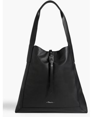 3.1 Phillip Lim Go Large Leather Shoulder Bag - Black
