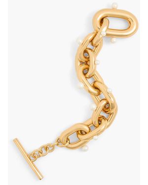 Rabanne Tone Pearl Bracelet - Metallic