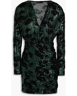 maje green velvet dress MAJE. Green velvet midi dress. Size 2(M) (tara) – Hibuy market