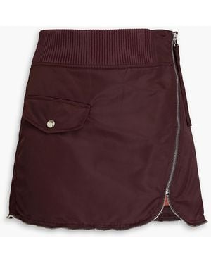 Helmut Lang Bomber minirock aus shell - Rot