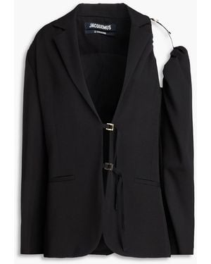 Jacquemus Galliga Cutout Wool Blazer - Black
