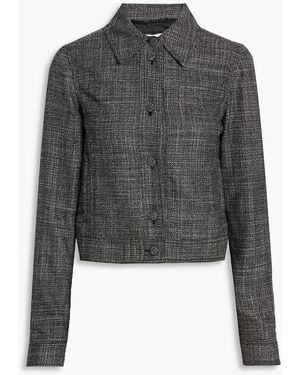 Gabriela Hearst Thereza Wool And Silk-Blend Tweed Jacket - Black