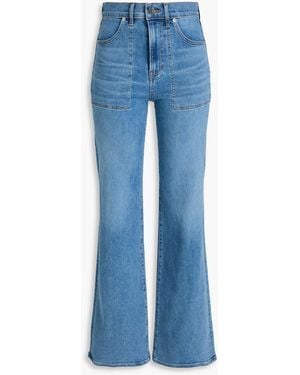 Veronica Beard Crosbie High-Rise Wide-Leg Jeans - Blue