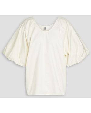 By Malene Birger Piamonte Cotton-poplin Top - Natural