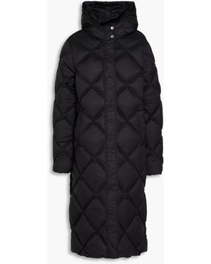 Claudie Pierlot Quilted Shell Hooded Jacket - Black