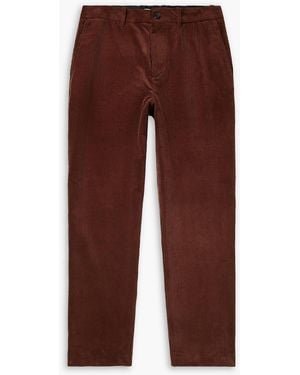 MR P. Edward Straight-Leg Cotton-Corduroy Trousers - Brown