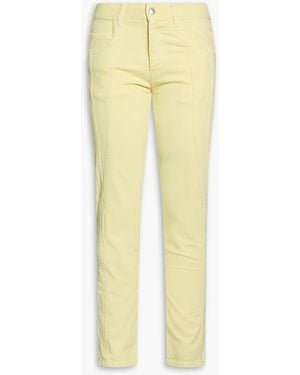 Isabel Marant Vikira High-Rise Slim-Leg Jeans - Yellow