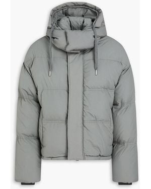 Ami Paris Oversized Quilted Shell Down Jacket - Grey