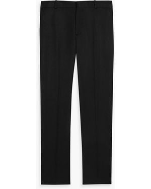McQueen Slim-Fit Wool Pants - Black